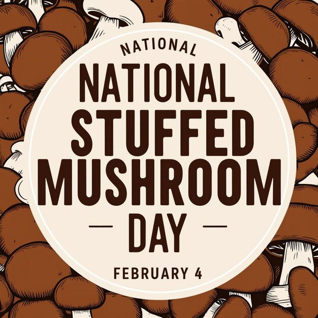 National Stuffed Mushroom Day February 4 Seamless pattern Eps 10 here are 45 topranking SEO tags you can use