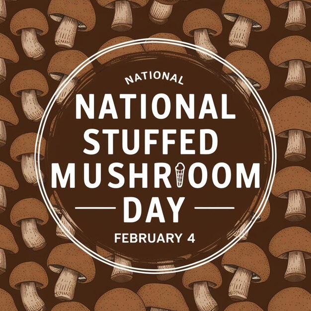 National Stuffed Mushroom Day February 4 Seamless pattern Eps 10 here are 45 topranking SEO tags you can use