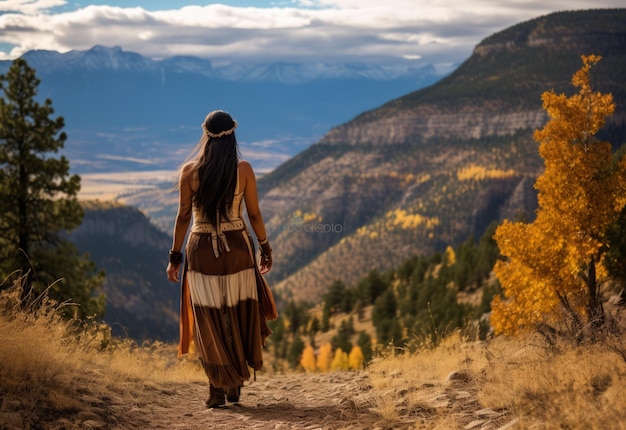 Photo native indian women