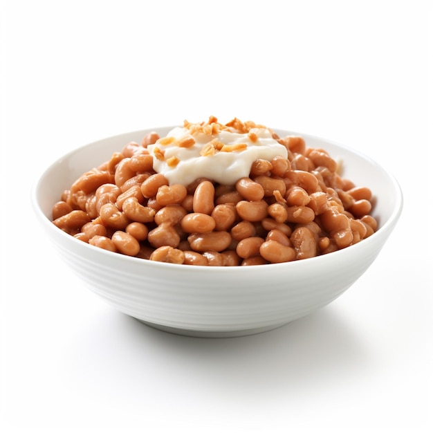 Natto with white background high quality ultra hd