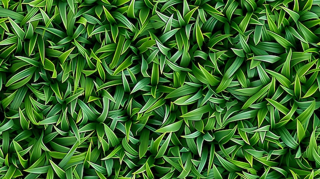 Natural Arrangement Lush Green Grass Texture AI Image