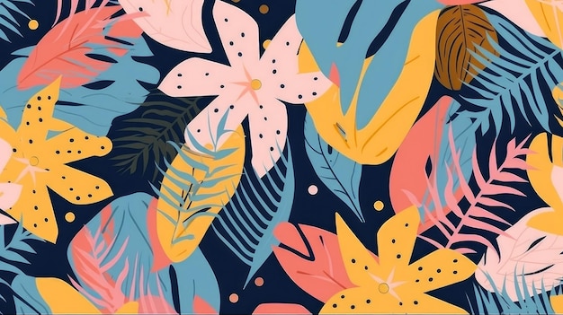 Natural Background Pattern Illustration AI Generative