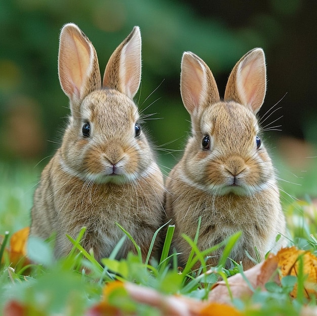 Natural beautiful white color cute Rabbit background image