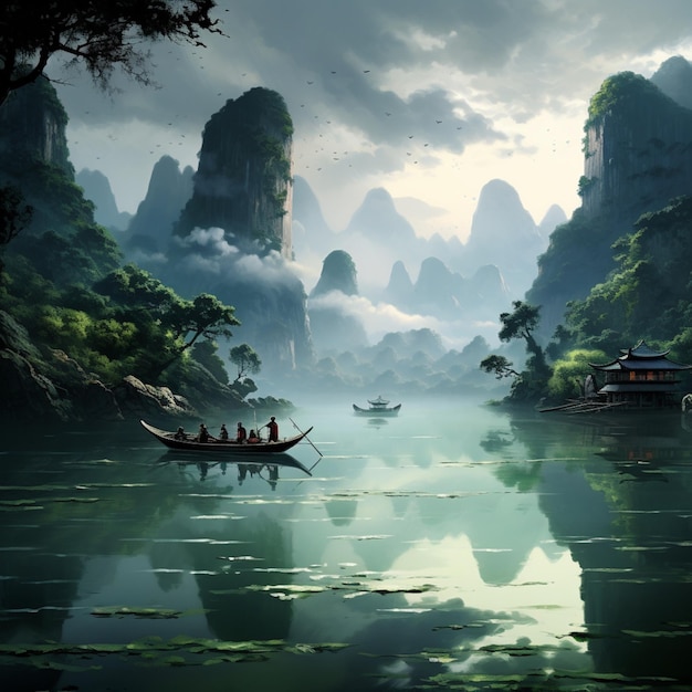 Natural beauty Chinese landscape image