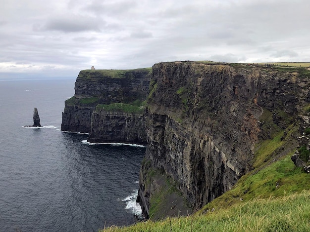 Natural beauty. Natural background. Scenic coastline. Ocean landscape. Breathtaking paysage. Ireland