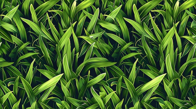 Natural Beauty Texture of Lush Green Grass AI Image