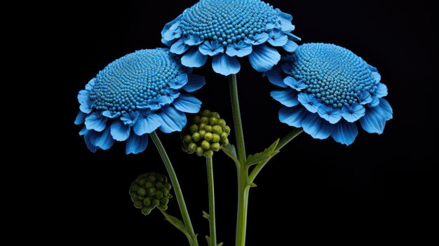 Natural blue tansy flower