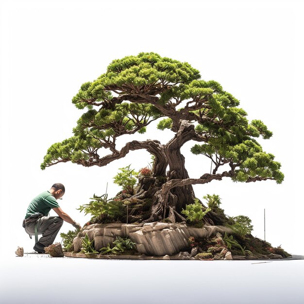 Natural Bonsai AI Generative Photo