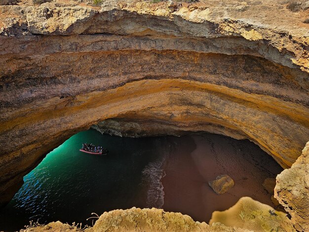 Natural caves on the Portuguese coast