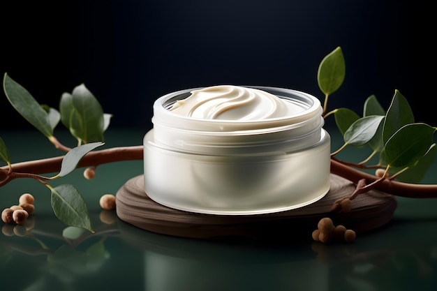 Natural Cosmetic cream Health and beauty concept promotional commercial photo