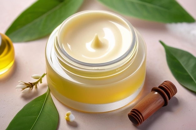 Natural cosmetics environmentally friendly product aromatic cream and oil