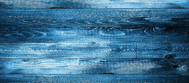 Natural dark blue wooden planks