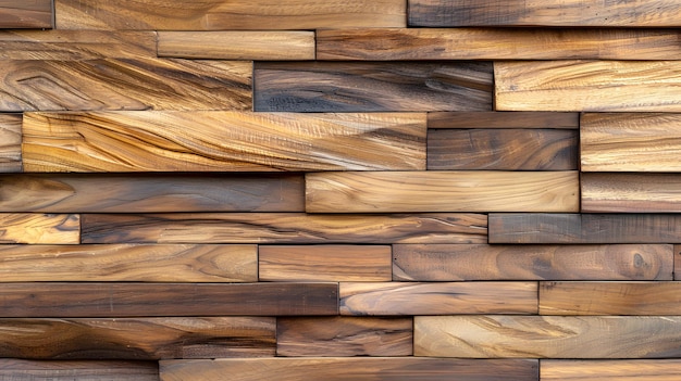 Natural finished teak wood featuring a captivating background texture ai image