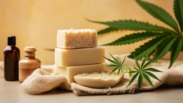 Natural Hemp Soap and Oil Beauty Products