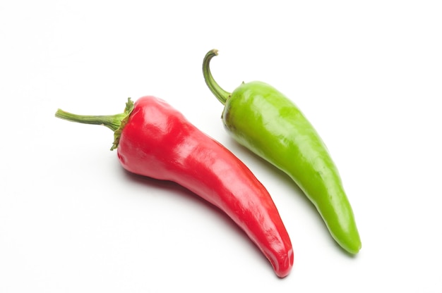 Natural hot pepper isolated