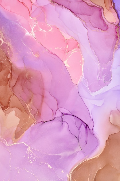 Natural  luxury abstract fluid art painting in alcohol ink technique