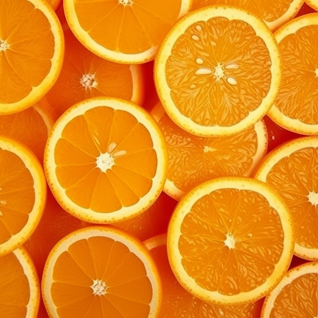 Natural Orange Pattern Illustration AI GenerativexA