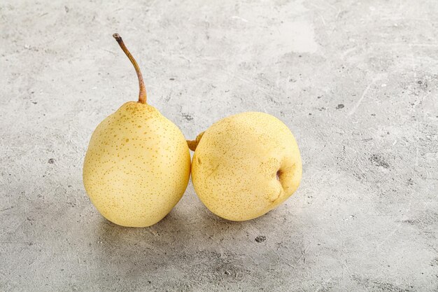 Natural organic ripe sweet Chinese yellow pears