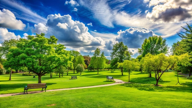 Natural parks and blue sky with cloud