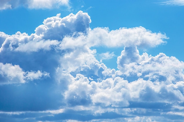 Natural phenomenon blue sky with white cloudsxA