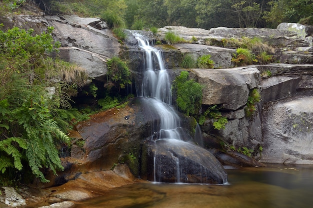 Natural pools formed by the Cerves river in the province of Orense