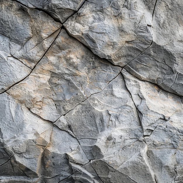 Natural rock formation with a complex pattern of cracks and lines