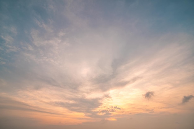 Natural sky beautiful and cinematic sunset texture background