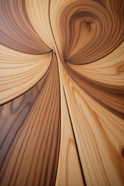 Photo natural wood grain texture with swirling patterns vertical composition