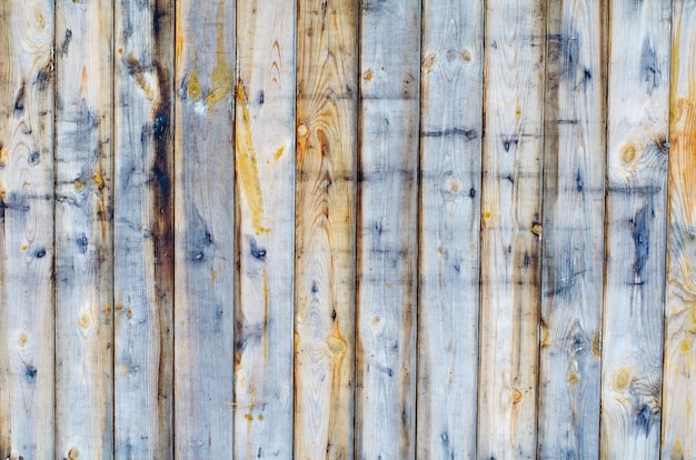 Natural wooden background of a fence boards without paint