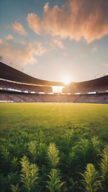 Nature blurs outoffocus backgrounds stadiums and the sky