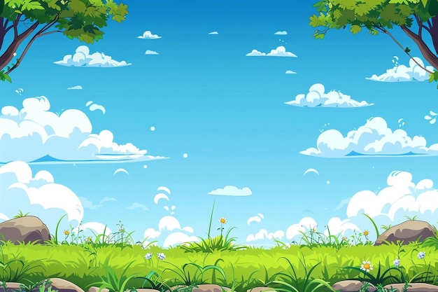 nature cartoon background