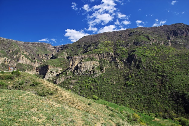 Nature of Caucasus mountains in Armenia