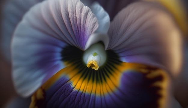 Nature elegance in close up Purple orchid beauty generated by AI