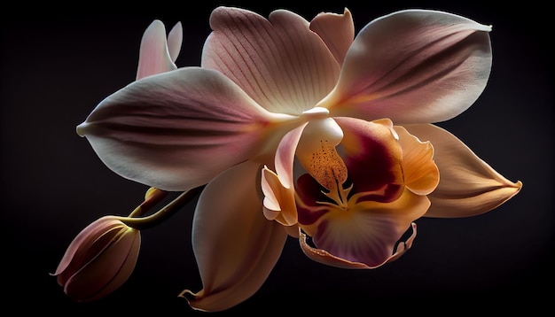 Nature elegance in a fragile flower beauty generated by AI