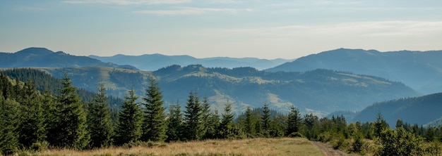 Nature landscape of beautiful mountains