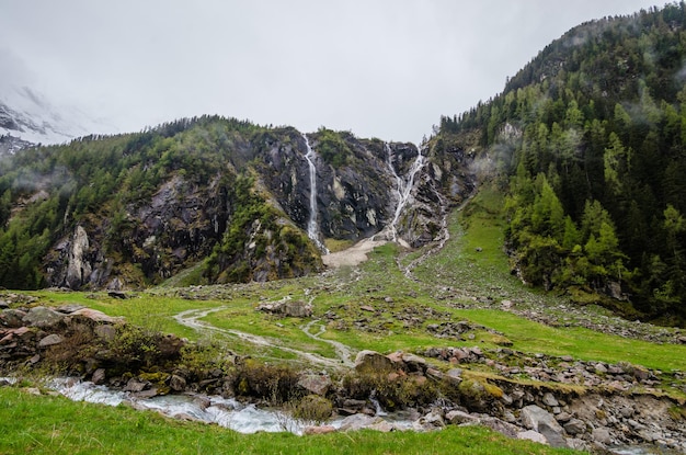 Nature landscape in the mountains