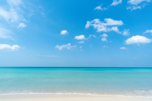 Nature landscape view of beautiful and heavenly beach