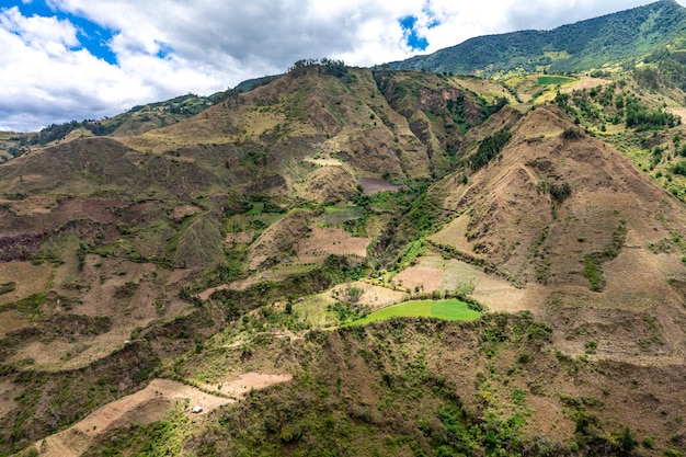 Nature in the mountain landscape of Colombia