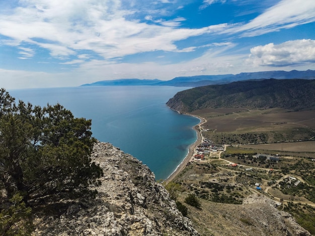 Nature photos on the Golitsyn trail Landscapes of the Black Sea and the Crimean mountains in greenery Crimea