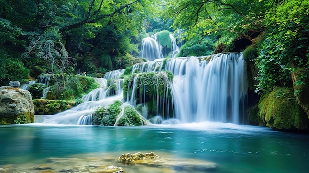 Nature waterfall