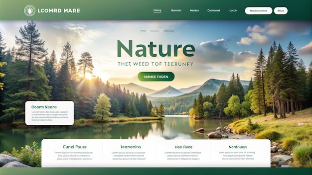 Photo nature website design