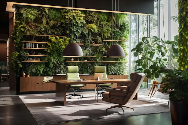 NatureInspired Biophilic Interior Design Generative AI