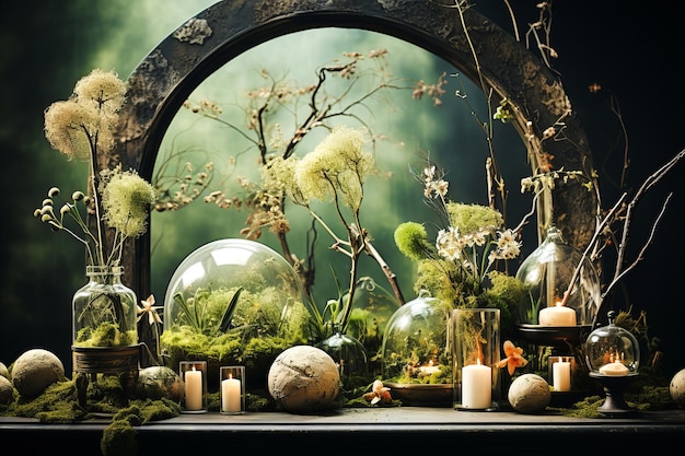 Natureinspired decor Decorative arangement with a nature theme