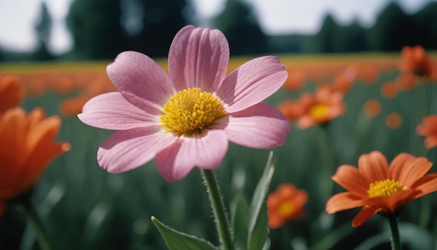 Natures beauty flower by generative AI