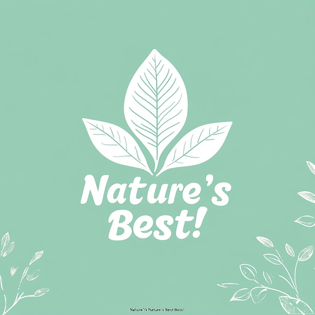 Photo natures best leaf logo