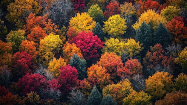 Photo natures canvas displaying stunning fall color palette