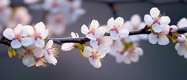 Natures Elegance Prunus Cerasoides Beautiful Wild Flowers in Nature