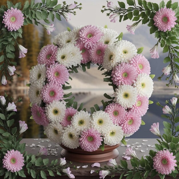 Natures Grace Soothing Chrysanthemums in a Serene Floral Display