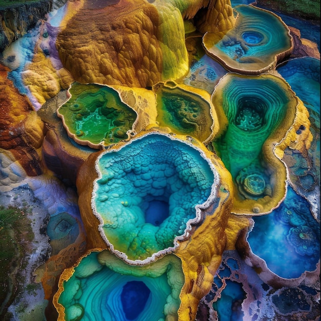 Natures Palette The Vibrant Geothermal Springs