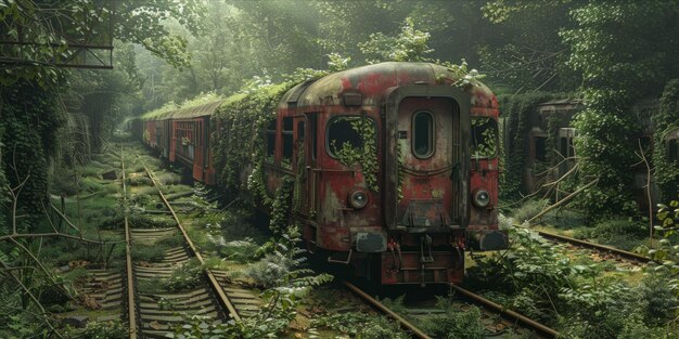 Natures Reclamation The Apocalyptic Train